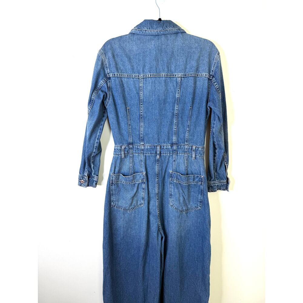 NEW Free People CRVY Roulette Barrel Jumpsuit Women’s Small Denim One Piece - Picture 5 of 6